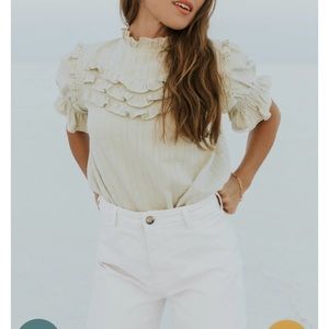 NWT Roolee Salt ruffle too